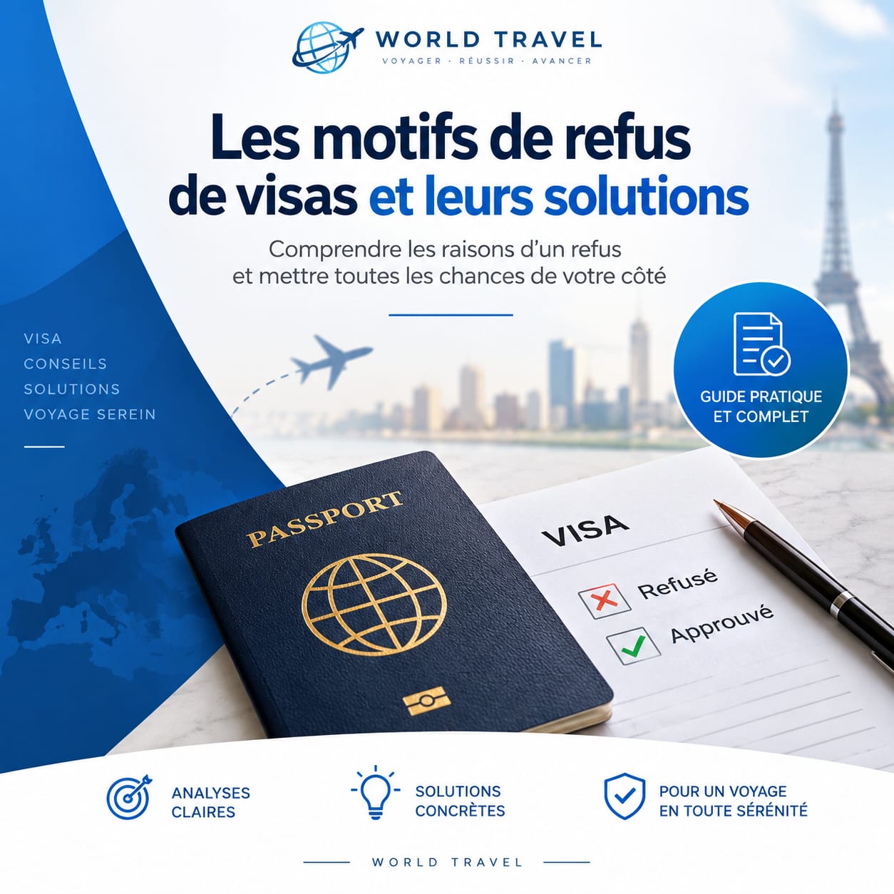 Schengen — Les motifs de refus de visas et leurs solutions