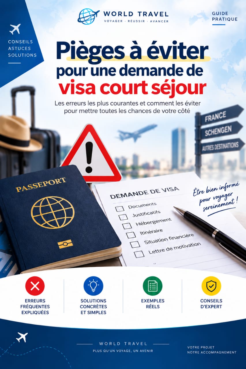 Schengen — Pièges à éviter pour une demande de visa court séjour